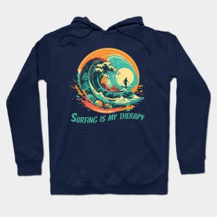 Ride the Exhilarating Surfing Wave with This Beach Vibes Hoodie